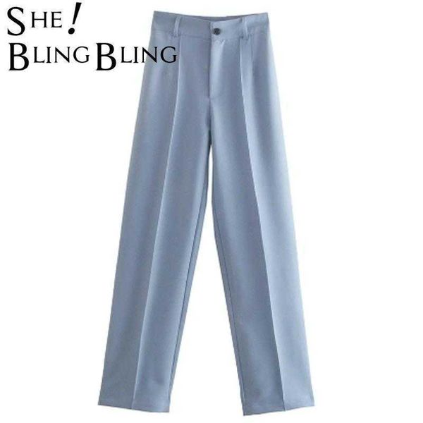 sheblingbling za women pant traf casual high waist chic office ladies female elegant beige straight suit pants trousers 211007, Black;white
sheblingbling za women pant traf casual high waist chic office ladies female elegant beige straight suit pants trousers 211007, Black;white