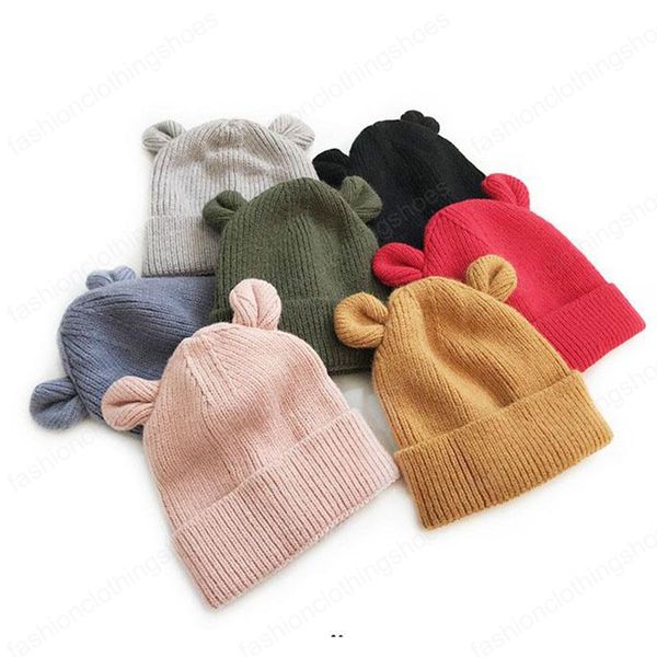 autumn winter baby kids knitted cute bear ears cap boys girls warm beanie children hats
autumn winter baby kids knitted cute bear ears cap boys girls warm beanie children hats