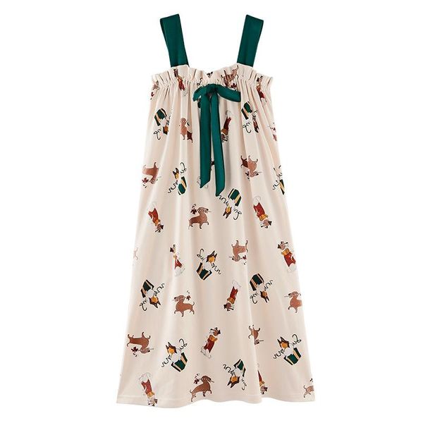women summer sleepwear cotton sleeveless dresses lady floral casual clothes nightdress female dress 3033 02, Black;gray
women summer sleepwear cotton sleeveless dresses lady floral casual clothes nightdress female dress 3033 02, Black;gray