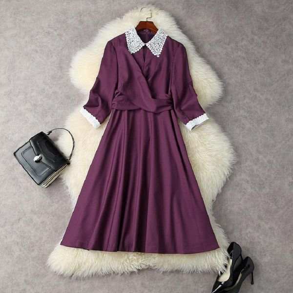 casual dresses 2021 superior quality spring women's lapel work retro dress autumn high waist celebrity water soluble lace, Black;gray
casual dresses 2021 superior quality spring women's lapel work retro dress autumn high waist celebrity water soluble lace, Black;gray