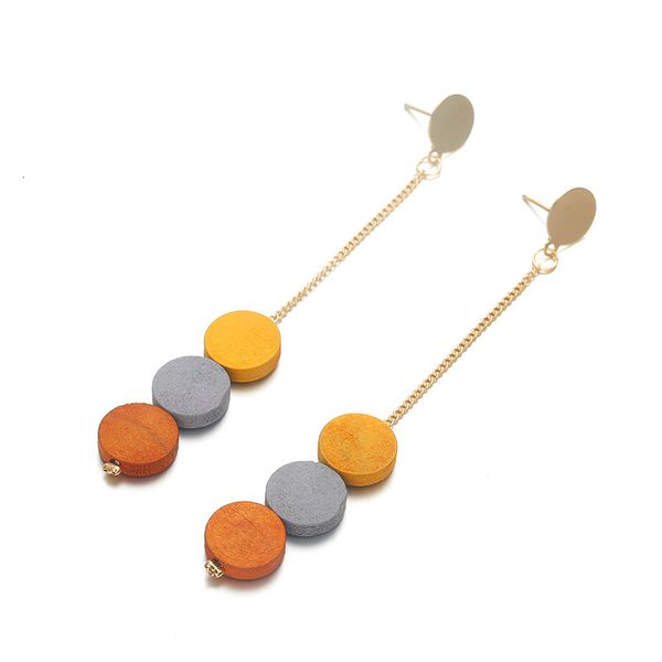 studs earrings christmas fashion color matching round wood long pendant simple personality trendy versatile stud, Golden;silver
studs earrings christmas fashion color matching round wood long pendant simple personality trendy versatile stud, Golden;silver
