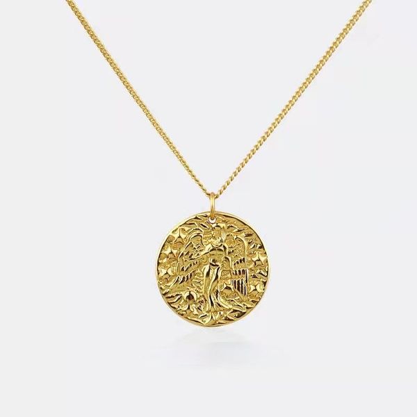 pendant necklaces silver plated angel statue gold coin chain necklace suitable for feminine jewelry charm women party birthday gift
pendant necklaces silver plated angel statue gold coin chain necklace suitable for feminine jewelry charm women party birthday gift