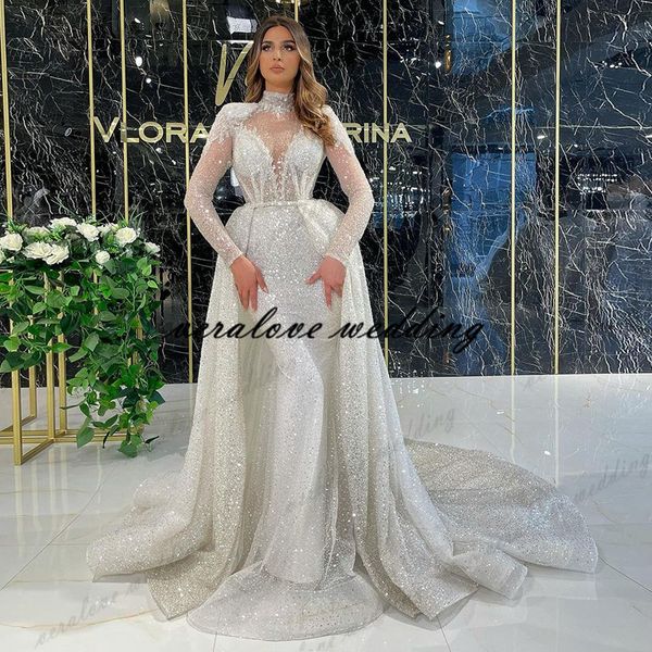 sequins evening dresses mermaid with detachable train shiny celebrity party prom dress long sleeves vestido de festa, Black
sequins evening dresses mermaid with detachable train shiny celebrity party prom dress long sleeves vestido de festa, Black