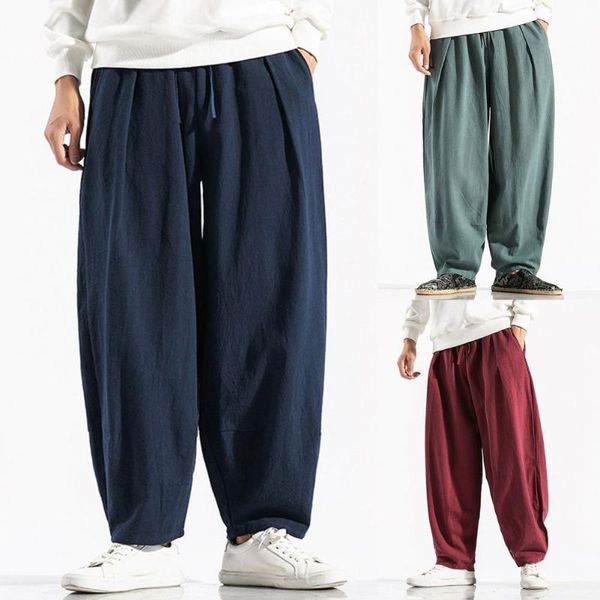 men's pants 70% dropmen's casual solid color drawstring waist pocket everyday wear trousers harem, Black
men's pants 70% dropmen's casual solid color drawstring waist pocket everyday wear trousers harem, Black