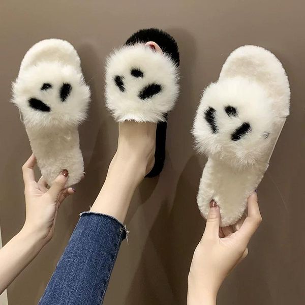 slippers fleece women wear 2021 fashion wild korean version of plush shoes dragging tide, Black
slippers fleece women wear 2021 fashion wild korean version of plush shoes dragging tide, Black