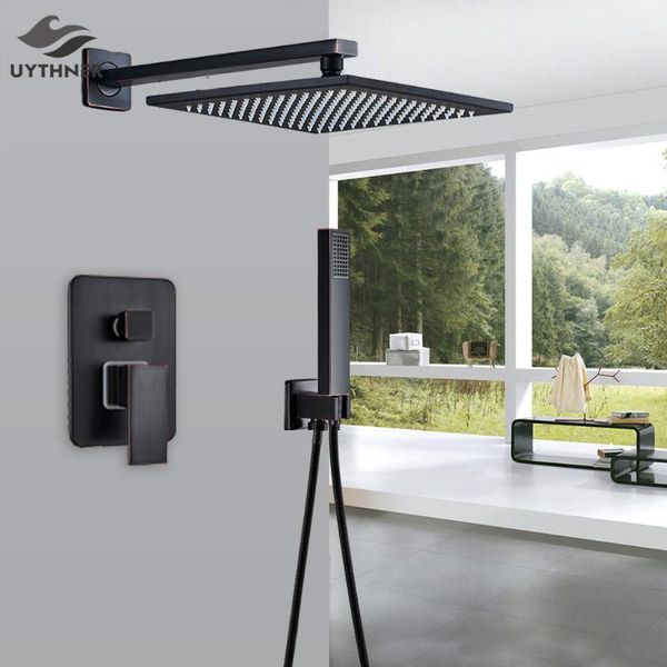 uythner black bronze shower faucets set brass rainfall head single handle mixer tap bathroom bath sets
uythner black bronze shower faucets set brass rainfall head single handle mixer tap bathroom bath sets