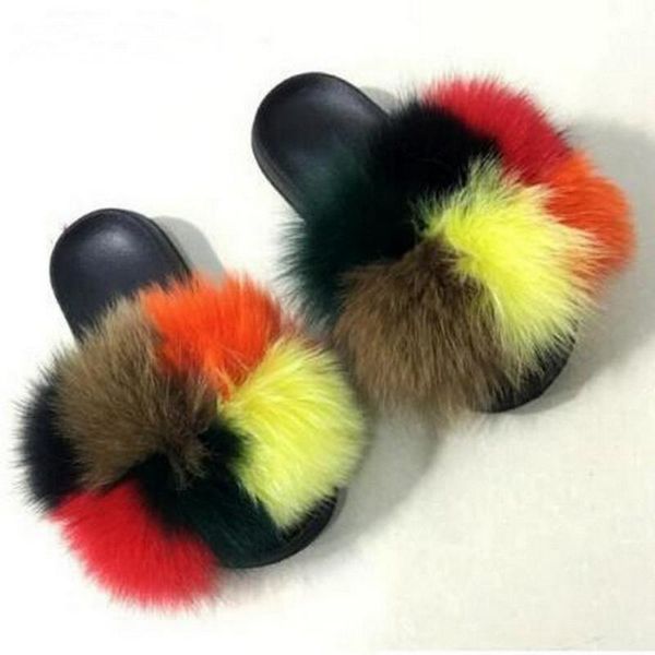 slippers women's fur slipper real raccoon fashion style furry slides soft warm, Black
slippers women's fur slipper real raccoon fashion style furry slides soft warm, Black