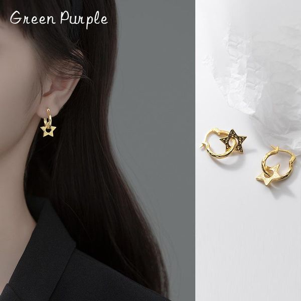 hoop & huggie green purple 100% 925 sterling silver unique star earrings for women bohemian charming fine gothic ear buckle jewelry, Golden;silver
hoop & huggie green purple 100% 925 sterling silver unique star earrings for women bohemian charming fine gothic ear buckle jewelry, Golden;silver