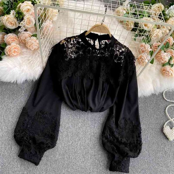 autumn jacket women's hollow embroidery flower stitching puff sleeve loose wild pullover shirt women uk576 210507, White
autumn jacket women's hollow embroidery flower stitching puff sleeve loose wild pullover shirt women uk576 210507, White