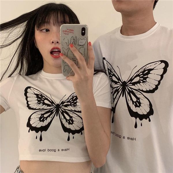 women's t-shirt nicemix 2021 summer korean loose short white female couple dress high waist exposed navel print women
women's t-shirt nicemix 2021 summer korean loose short white female couple dress high waist exposed navel print women