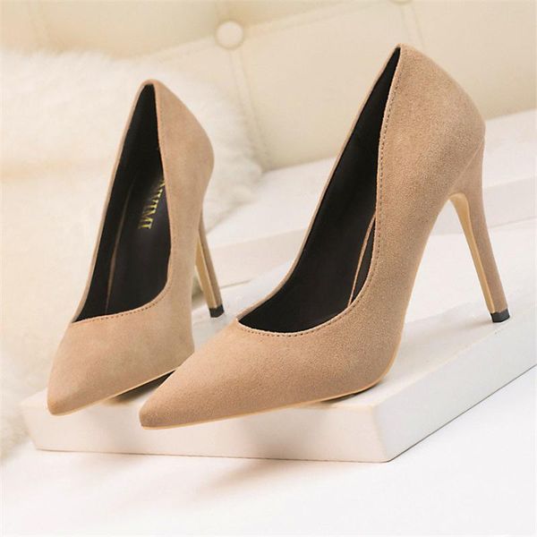 elegant solid flock women's office shoes 2021 shallow fashion high heels women pumps red wedding party pointed dress, Black
elegant solid flock women's office shoes 2021 shallow fashion high heels women pumps red wedding party pointed dress, Black