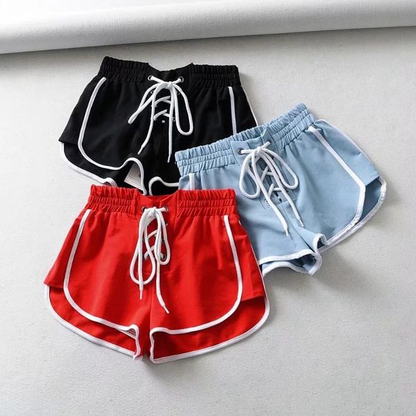 sports shorts women running gym loose leisure female drawstring cotton material clothes women's, White;black
sports shorts women running gym loose leisure female drawstring cotton material clothes women's, White;black