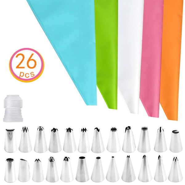 baking & pastry tools 26pcs cake piping tips set cookie cupcake flower frosting decorating icing converter eva bag kitchen
baking & pastry tools 26pcs cake piping tips set cookie cupcake flower frosting decorating icing converter eva bag kitchen