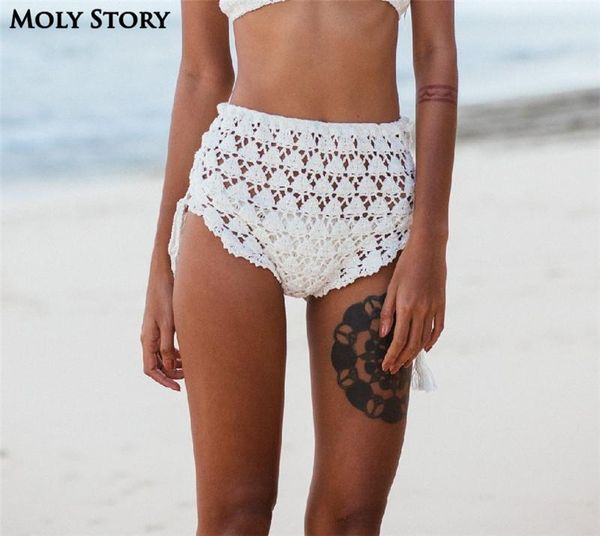 summer beach crochet shorts women cotton knitted booty hollow out lace up swimwear sportwear women's, White;black
summer beach crochet shorts women cotton knitted booty hollow out lace up swimwear sportwear women's, White;black
