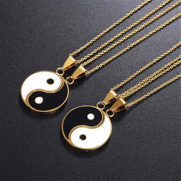 pendant necklaces 2pcs/set gold sliver alloy yin yang puzzle piece necklace birthday jewelry gifts for couple or friends unisex, Silver
pendant necklaces 2pcs/set gold sliver alloy yin yang puzzle piece necklace birthday jewelry gifts for couple or friends unisex, Silver