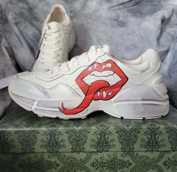 2022 mens women casual shoe outdoor sport shoes rhyton vintage trainers platform sneakers retro do old designer luxury walking leather train, Black
2022 mens women casual shoe outdoor sport shoes rhyton vintage trainers platform sneakers retro do old designer luxury walking leather train, Black
