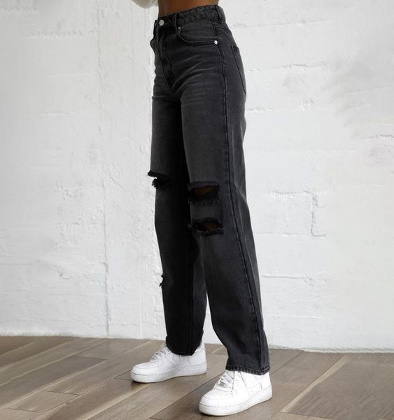 women's jeans high waist ripped black pants women wear ragged fashion clothing trendy casual long denim trousers boyfriend 2021, Blue
women's jeans high waist ripped black pants women wear ragged fashion clothing trendy casual long denim trousers boyfriend 2021, Blue