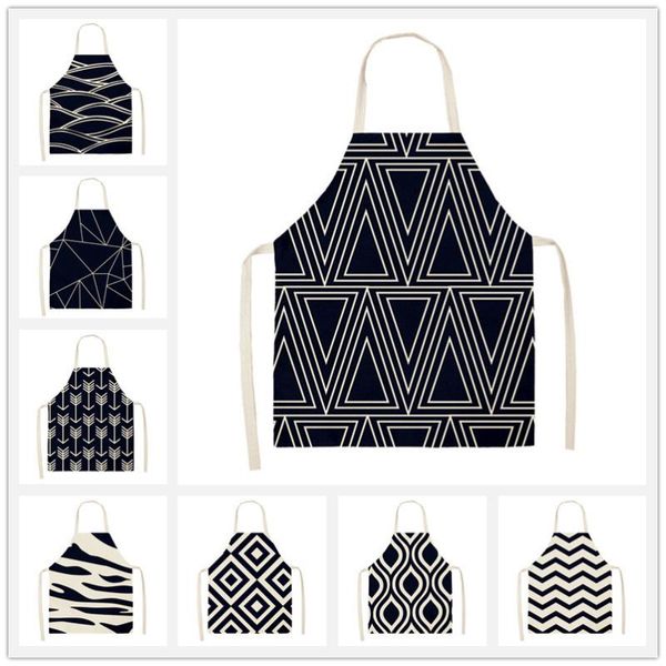navy blue geometric pattern kitchen aprons woman men cotton linen bib home cooking apron cleaning baking accessory 53*65cm 46409
navy blue geometric pattern kitchen aprons woman men cotton linen bib home cooking apron cleaning baking accessory 53*65cm 46409