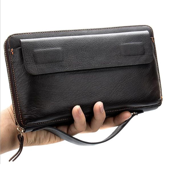 soft genuine leather clutch wallet men's long for business bill layer card cowhide handbag cash wallets, Red;black
soft genuine leather clutch wallet men's long for business bill layer card cowhide handbag cash wallets, Red;black