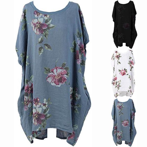 women's blouses & shirts floral summer cotton and linen casual blouse 2021 oversize shirt plus size ladies clothing, White
women's blouses & shirts floral summer cotton and linen casual blouse 2021 oversize shirt plus size ladies clothing, White