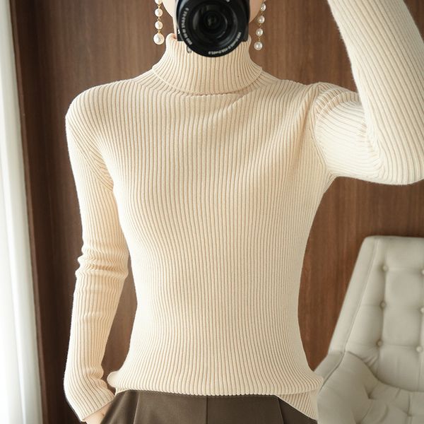 women's sweaters autumn and winter loose high neck solid color long-sleeved pullover women's sweater w3cp, White;black
women's sweaters autumn and winter loose high neck solid color long-sleeved pullover women's sweater w3cp, White;black