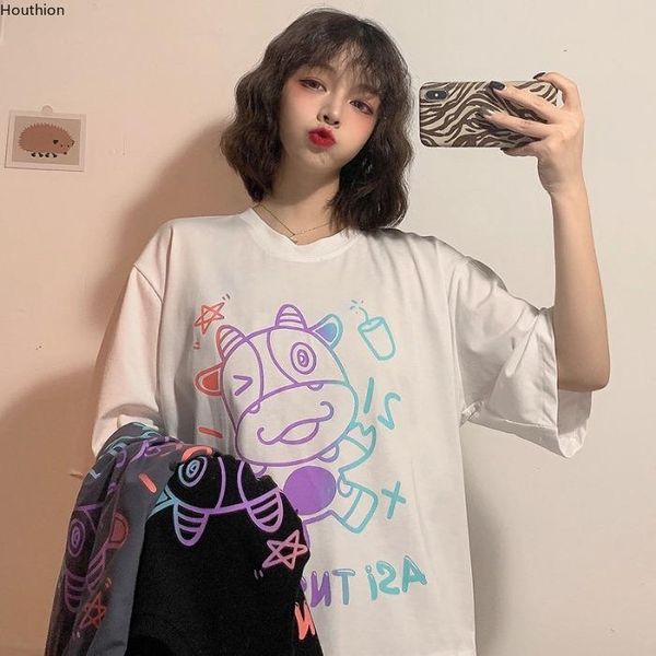 women's t-shirt plus size crop oversized tees loose short sleeve printed tshirt o-neck fashion casual t-shirts houthion, White
women's t-shirt plus size crop oversized tees loose short sleeve printed tshirt o-neck fashion casual t-shirts houthion, White