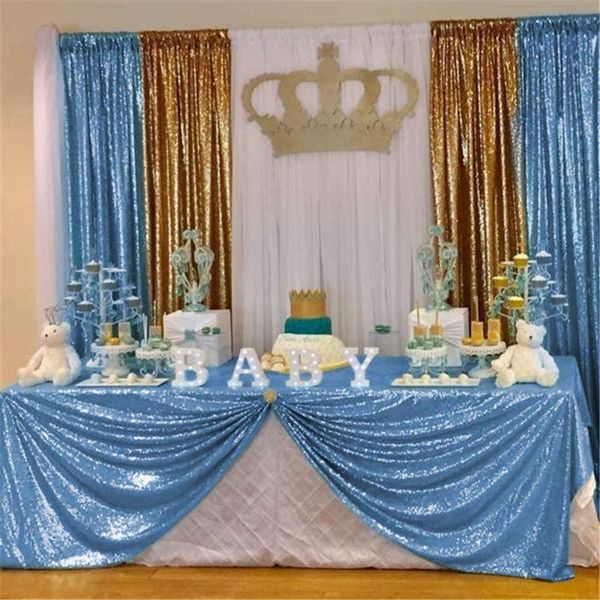 table cloth baby blue sequin fabric tablecloth 60x102 inch panels party reception decoration
table cloth baby blue sequin fabric tablecloth 60x102 inch panels party reception decoration