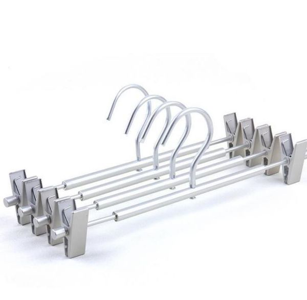 2021 high grade strong aluminum pants skirt bottom hanger with clips, heavy duty silver metal dress hanger
2021 high grade strong aluminum pants skirt bottom hanger with clips, heavy duty silver metal dress hanger
