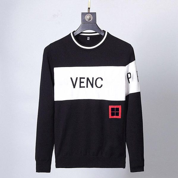 men sweater classic fashion letter pattern autumn winter long sleeve 5 style mens sweaters casual crew neck contrast color, White;black
men sweater classic fashion letter pattern autumn winter long sleeve 5 style mens sweaters casual crew neck contrast color, White;black