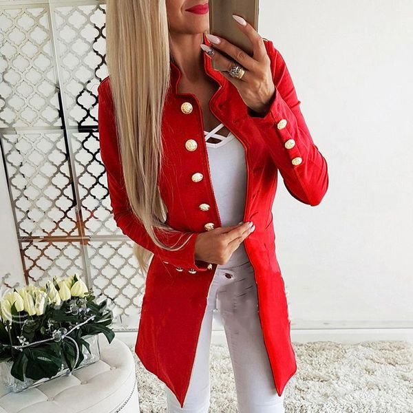 women's wool & blends autumn women fashion jacket coat suit solid button front long sleeve workwear ladies casual slim outerwear z, Black
women's wool & blends autumn women fashion jacket coat suit solid button front long sleeve workwear ladies casual slim outerwear z, Black