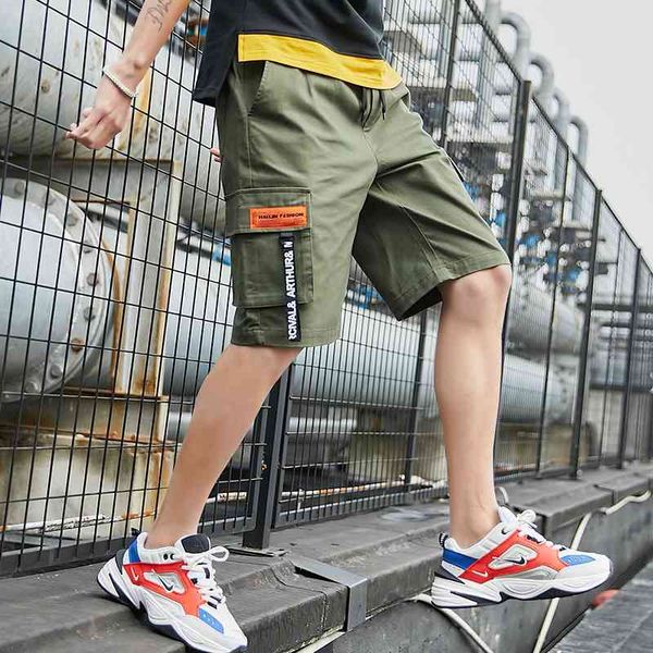 men's tooling shorts summer korean new capris men's fashion brand loose casual beach pants, White;black
men's tooling shorts summer korean new capris men's fashion brand loose casual beach pants, White;black