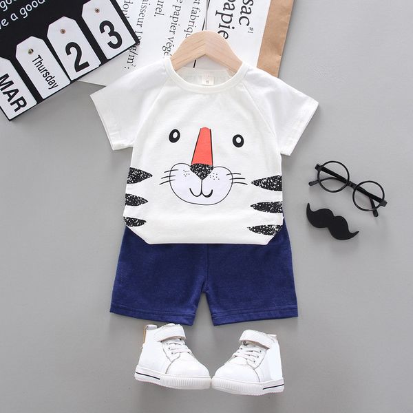 2021 summer childrens clothing baby sets boy short sleeve cartoon t-shirt + pants boy sets 2 pieces, White
2021 summer childrens clothing baby sets boy short sleeve cartoon t-shirt + pants boy sets 2 pieces, White