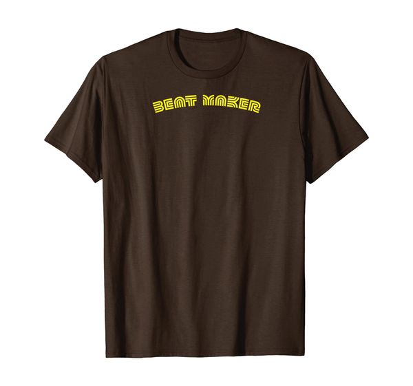 beat maker music producer t-shirt, White;black