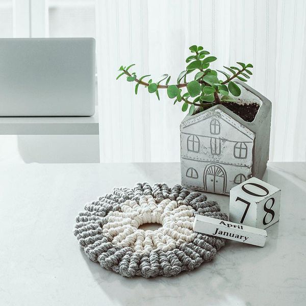 mats & pads bohemia handmade cotton cup pad table placemat braid insulation for kitchen decoration home
mats & pads bohemia handmade cotton cup pad table placemat braid insulation for kitchen decoration home