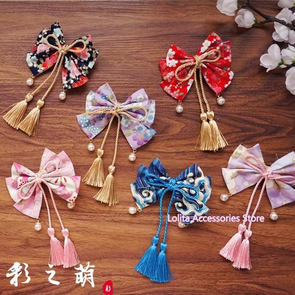 party masks kimono sakura side clip headdress hair accessories large bow tassel hairpin lolita japanese women's ancient style
party masks kimono sakura side clip headdress hair accessories large bow tassel hairpin lolita japanese women's ancient style