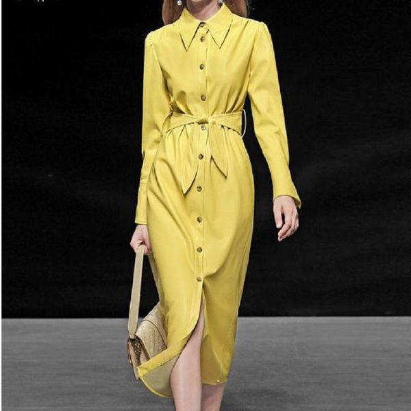 yellow long faux leather trench coat for women belt spring autumn business woman slim-fit workwear overcoat women's coats, Tan;black
yellow long faux leather trench coat for women belt spring autumn business woman slim-fit workwear overcoat women's coats, Tan;black