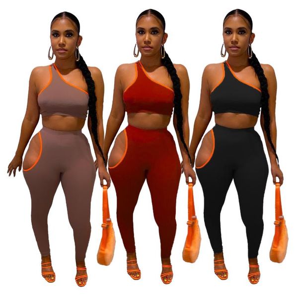 women's tracksuits fashion one shoulder cut out two piece set women casual sportswear fitness crop + leggings slim matching outfits wor, Gray
women's tracksuits fashion one shoulder cut out two piece set women casual sportswear fitness crop + leggings slim matching outfits wor, Gray
