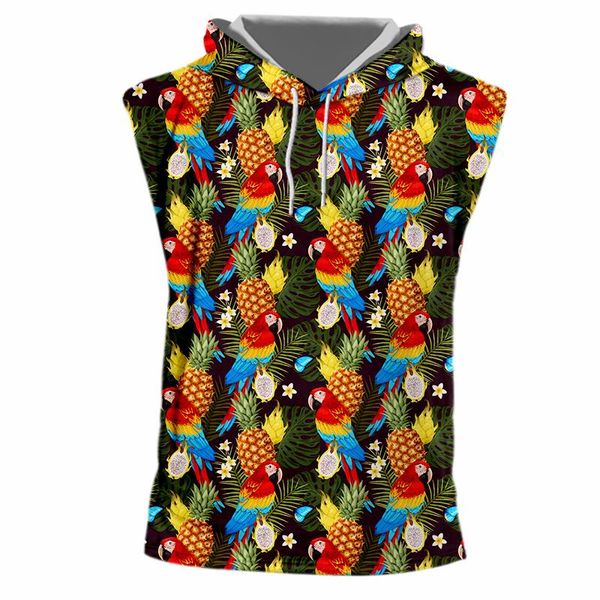 men' tank ifpd 3d printed parrot hooded summer cool men/women' pineapple leaves comfortable plus size fitness vest wholesale, White;black
men' tank ifpd 3d printed parrot hooded summer cool men/women' pineapple leaves comfortable plus size fitness vest wholesale, White;black