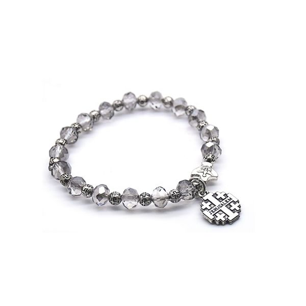crystal peace dove cross bracelet ancient silver jerusalem faith bracelet jewelry religious, Black
crystal peace dove cross bracelet ancient silver jerusalem faith bracelet jewelry religious, Black