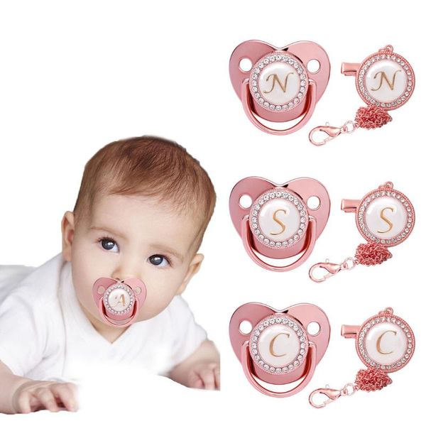 pacifiers# born baby pacifier clips chain 26 name initial letters bling silicone holder infant nipple dummy show gifts
pacifiers# born baby pacifier clips chain 26 name initial letters bling silicone holder infant nipple dummy show gifts