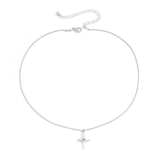 pendant necklaces potcet cross necklace clavicle chain geometric fashion hip hop personality party jewelry, Silver
pendant necklaces potcet cross necklace clavicle chain geometric fashion hip hop personality party jewelry, Silver