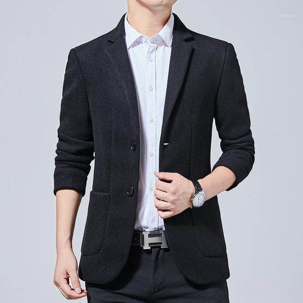men's suits & blazers winter woolen casual suit vintage jacket self-cultivation korean style small clothing, White;black
men's suits & blazers winter woolen casual suit vintage jacket self-cultivation korean style small clothing, White;black