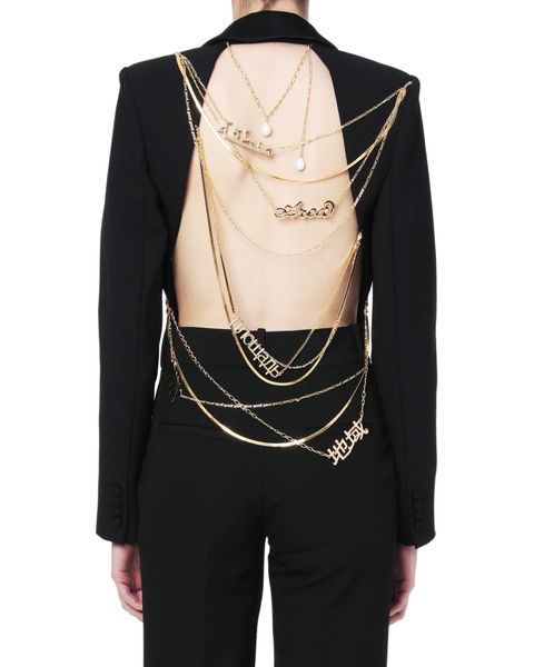 runway designers feminino backless hollow out patchwork slim blazer women mxpz, White;black
runway designers feminino backless hollow out patchwork slim blazer women mxpz, White;black