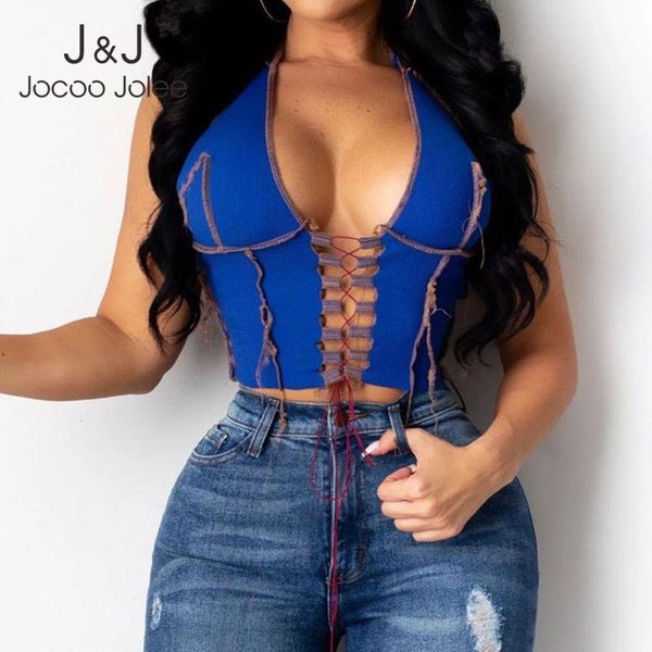 jocoo jolee women summer slim club party tank backless knitting hollow halter v-neck sleeveless street crop 210518, White
jocoo jolee women summer slim club party tank backless knitting hollow halter v-neck sleeveless street crop 210518, White