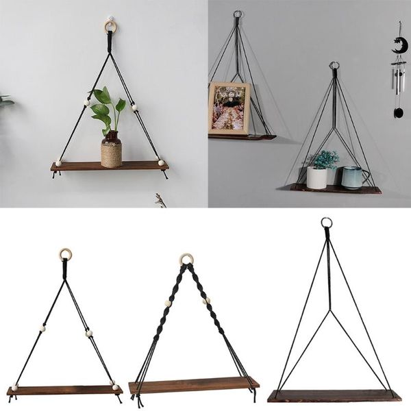 other home decor wooden wall shelf cotton rope swing plant flower pot hanging stand rack
other home decor wooden wall shelf cotton rope swing plant flower pot hanging stand rack