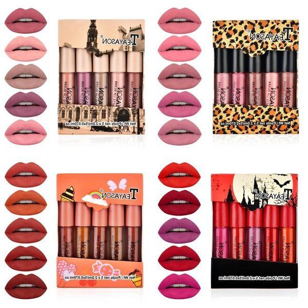teayason 5pcs/set matte lipstick set lip gloss glaze liquid lipsticks non-stick cup nude gift for girlfriend daily cosmetics
teayason 5pcs/set matte lipstick set lip gloss glaze liquid lipsticks non-stick cup nude gift for girlfriend daily cosmetics
