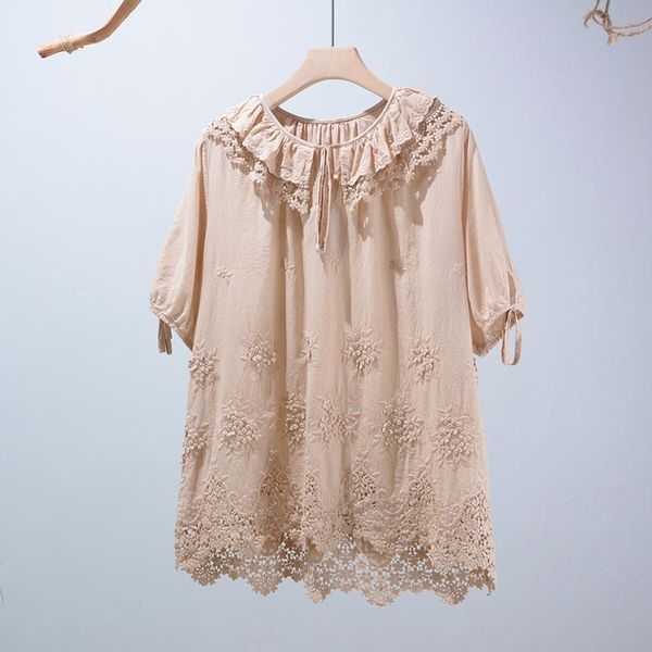 women's blouses & shirts 2021 summer sweet solid embroidery pullover shirt female casual wear 6890, White
women's blouses & shirts 2021 summer sweet solid embroidery pullover shirt female casual wear 6890, White