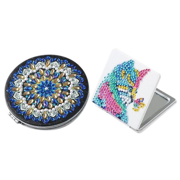 compact mirrors 2 set 5d diy special shaped diamond painting mirror women girl makeup cross stitch, datura flowers & color cat
compact mirrors 2 set 5d diy special shaped diamond painting mirror women girl makeup cross stitch, datura flowers & color cat