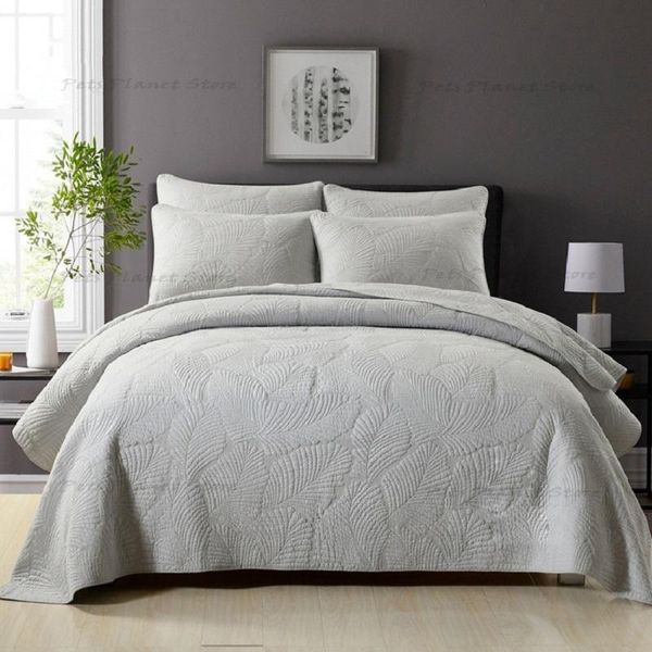 comforters & sets bedspread on the bed solid quilt set 3pcs cotton quilts cover shams king queen size coverlets summer blanket gray
comforters & sets bedspread on the bed solid quilt set 3pcs cotton quilts cover shams king queen size coverlets summer blanket gray