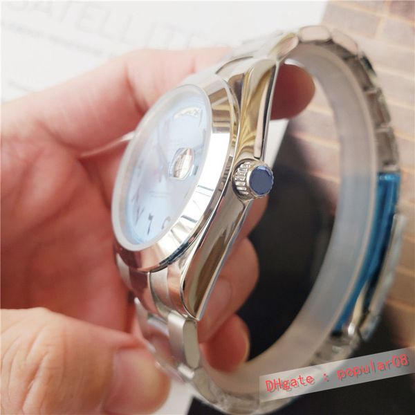 steel 40mm mens watches watch stainless automatic mechanical wristband fashion men wristwatch boutique wristbands montre de, Slivery;brown
steel 40mm mens watches watch stainless automatic mechanical wristband fashion men wristwatch boutique wristbands montre de, Slivery;brown